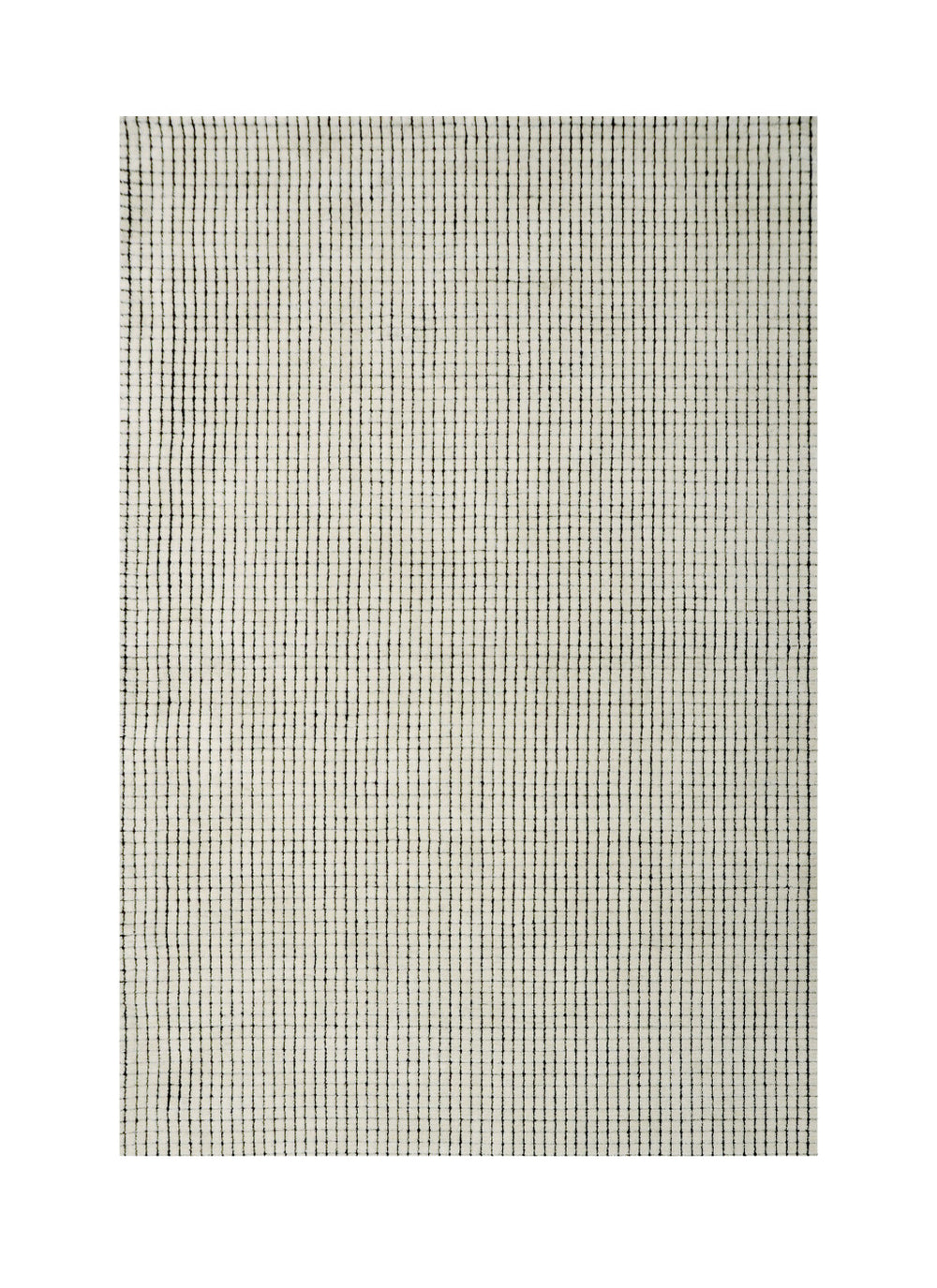 Homeroots 5' X 8' Beige And Black Checkered Power Loom Distressed Area Rug  Polyester 534409