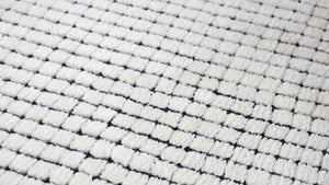 Homeroots 5' X 8' Beige And Black Checkered Power Loom Distressed Area Rug  Polyester 534409