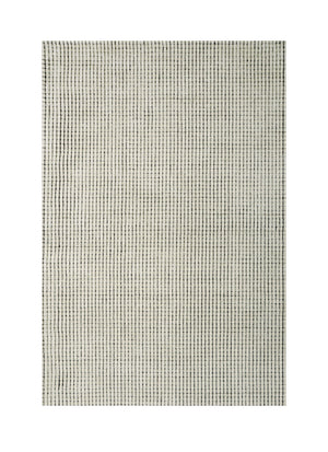 Homeroots 7' X 10' Beige And Black Checkered Power Loom Distressed Area Rug  Polyester 534410