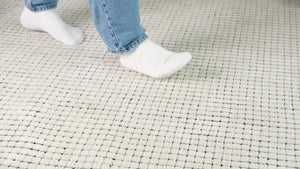 Homeroots 8' X 11' Beige And Black Checkered Power Loom Distressed Area Rug  Polyester 534411