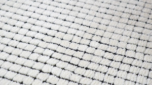 Homeroots 8' X 11' Beige And Black Checkered Power Loom Distressed Area Rug  Polyester 534411