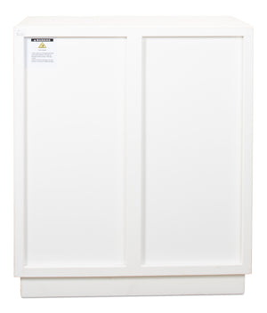 Sarreid Stefano Antique White Two Door Commode - Weathered Pine Wood Storage For Timeless Elegance White  53444