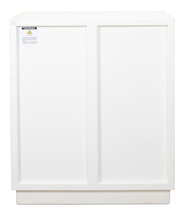 Sarreid Stefano Four Drawer Commode - Antique White Finish With Weathered Pine Drawers For Timeless Elegance White  53445