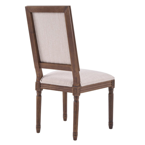 English Elm [set of 2] Cane Back Dining Chairs Rubberwood Fluted Legs French Provincial Style N767P263677B