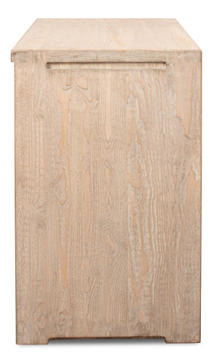 Sarreid Xander Five Drawer Commode - Elegant Natural Pine Wood Finish For Stylish And Functional Storage Tan  53446