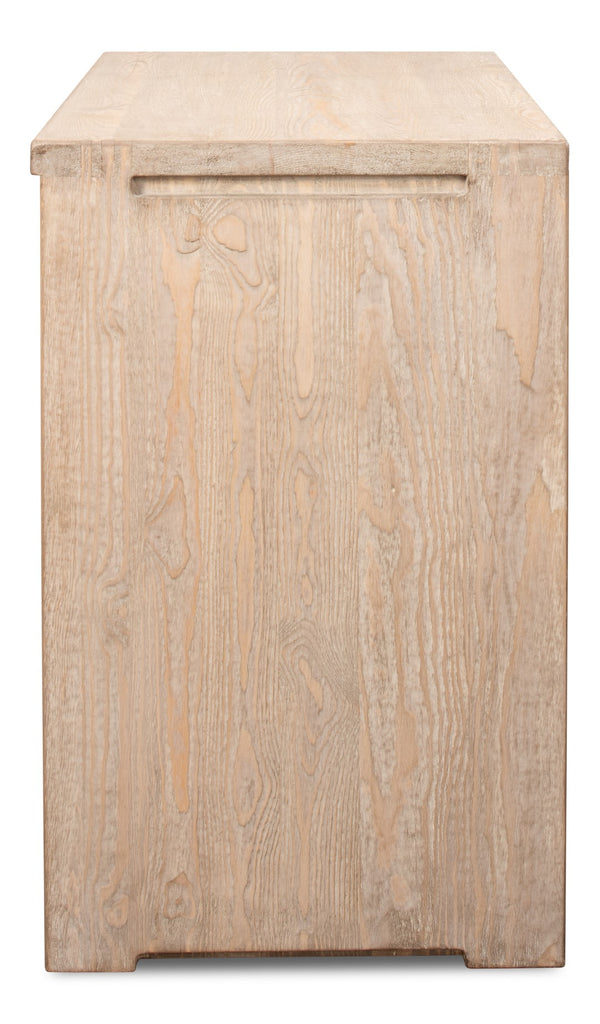 Sarreid Xander Five Drawer Commode - Elegant Natural Pine Wood Finish For Stylish And Functional Storage Tan  53446