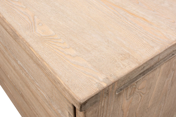 Sarreid Xander Five Drawer Commode - Elegant Natural Pine Wood Finish For Stylish And Functional Storage Tan  53446