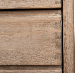 Sarreid Xander Five Drawer Commode - Elegant Natural Pine Wood Finish For Stylish And Functional Storage Tan  53446