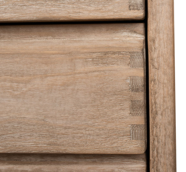 Sarreid Xander Five Drawer Commode - Elegant Natural Pine Wood Finish For Stylish And Functional Storage Tan  53446