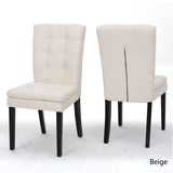 Christopher Knight Home® - Noble House - Badin Beige Fabric Dining Chair (Set of 2)