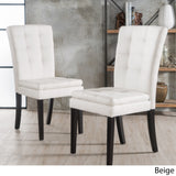 Christopher Knight Home® - Noble House - Badin Beige Fabric Dining Chair (Set of 2)