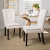 Christopher Knight Home® - Noble House - Badin Beige Fabric Dining Chair (Set of 2)