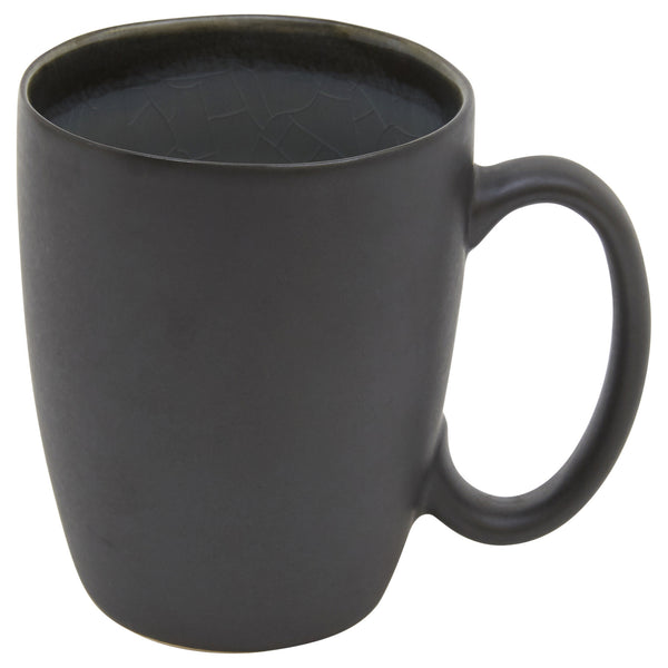 Homeroots Green And Black Sixteen Piece Round Tone On Tone Ceramic Service For Four Dinnerware Set   534530