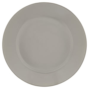 Homeroots Gray And Ivory Sixteen Piece Round Geometric Ceramic Service For Four Dinnerware Set   534534