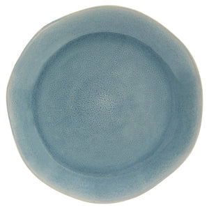 Homeroots Aqua Sixteen Piece Abstract Ceramic Service For Four Dinnerware Set   534535