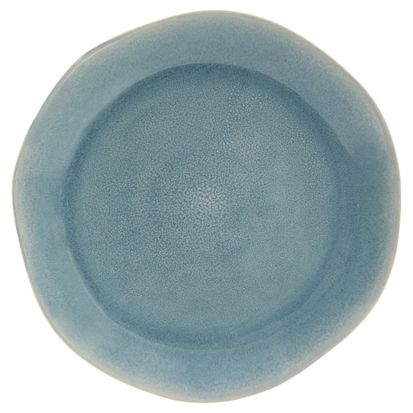 Homeroots Aqua Sixteen Piece Abstract Ceramic Service For Four Dinnerware Set   534535