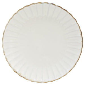 Homeroots Ivory Sixteen Piece Round Ceramic Service For Four Dinnerware Set   534546