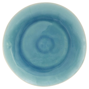 Homeroots Blue And White Sixteen Piece Round Ceramic Service For Four Dinnerware Set   534547