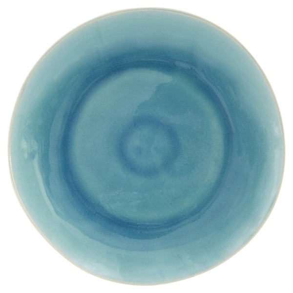 Homeroots Blue And White Sixteen Piece Round Ceramic Service For Four Dinnerware Set   534547