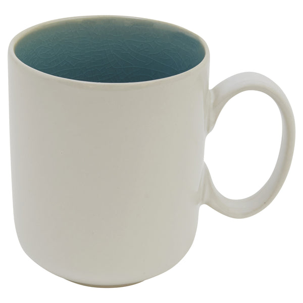 Homeroots Blue And White Sixteen Piece Round Ceramic Service For Four Dinnerware Set   534547