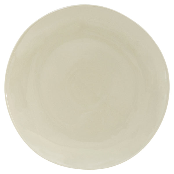 Homeroots White And Natural Sixteen Piece Round Ceramic Service For Four Dinnerware Set   534548