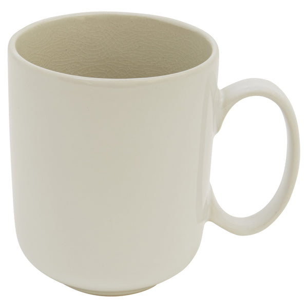 Homeroots White And Natural Sixteen Piece Round Ceramic Service For Four Dinnerware Set   534548