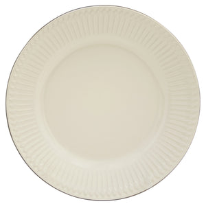 Homeroots Ivory Sixteen Piece Ceramic Service For Four Dinnerware Set   534551