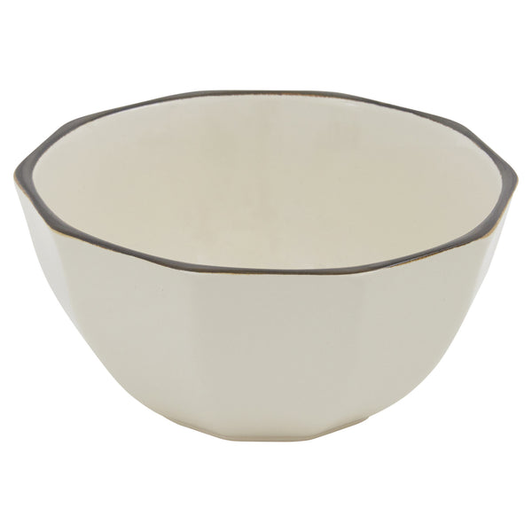 Homeroots Ivory Sixteen Piece Ceramic Service For Four Dinnerware Set   534551