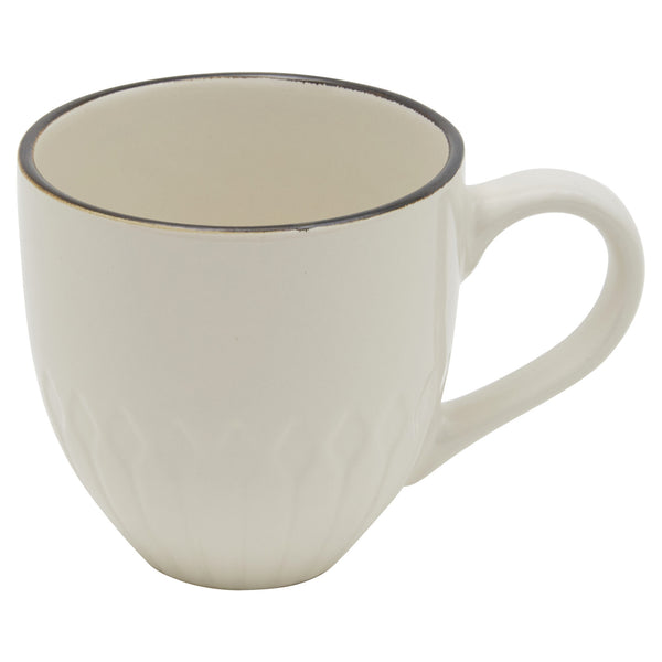 Homeroots Ivory Sixteen Piece Ceramic Service For Four Dinnerware Set   534551