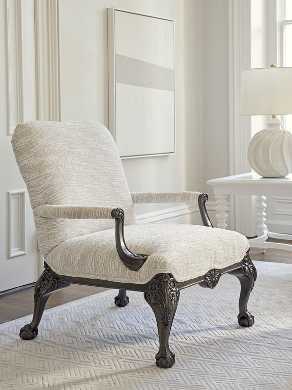 Lexington Barclay Butera Hollis Chair – Elegant Upholstered Seating With Misty Gray Finish By Barclay Butera For Your Home   5345-11-40