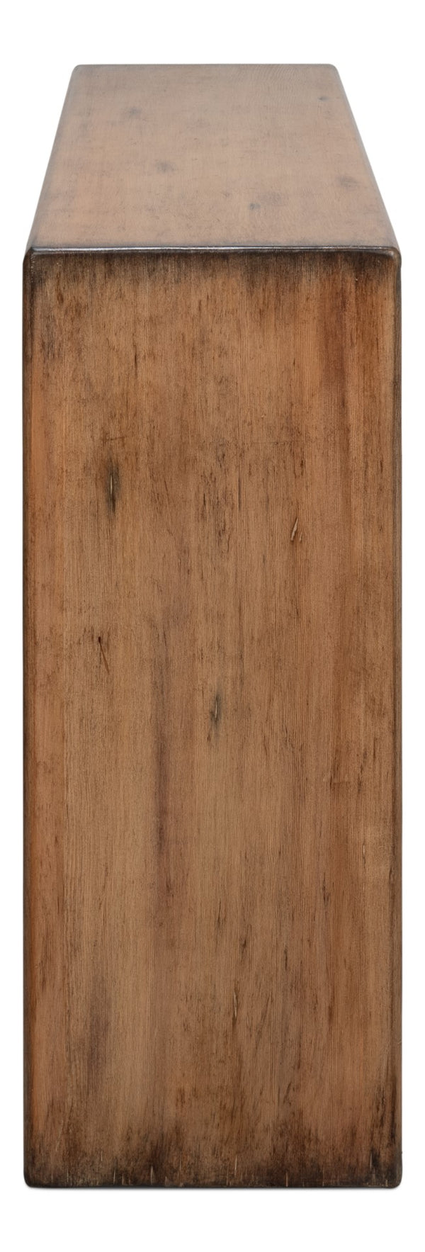 Sarreid Mantel Console Brown - Rustic Reclaimed Pine Elegance For Your Living Room With Stylish Finish Brown  53463-2