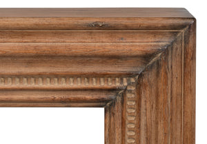 Sarreid Mantel Console Brown - Rustic Reclaimed Pine Elegance For Your Living Room With Stylish Finish Brown  53463-2