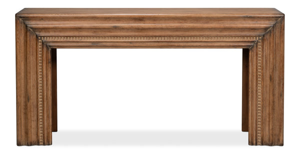 Sarreid Mantel Console Brown - Rustic Reclaimed Pine Elegance For Your Living Room With Stylish Finish Brown  53463-2