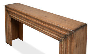 Sarreid Mantel Console Brown - Rustic Reclaimed Pine Elegance For Your Living Room With Stylish Finish Brown  53463-2