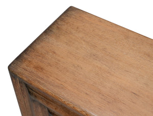 Sarreid Mantel Console Brown - Rustic Reclaimed Pine Elegance For Your Living Room With Stylish Finish Brown  53463-2