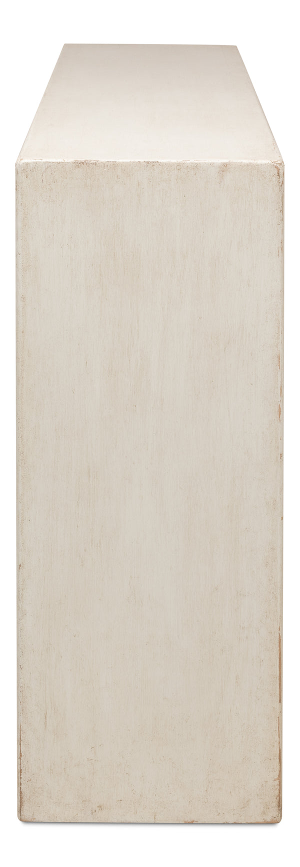 Sarreid Mantel Console - Charming Antique White Finish With Reclaimed Pine Design For Timeless Elegance White  53463-3