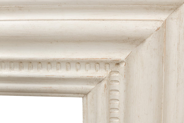 Sarreid Mantel Console - Charming Antique White Finish With Reclaimed Pine Design For Timeless Elegance White  53463-3