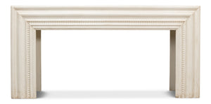 Sarreid Mantel Console - Charming Antique White Finish With Reclaimed Pine Design For Timeless Elegance White  53463-3