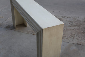 Sarreid Mantel Console - Charming Antique White Finish With Reclaimed Pine Design For Timeless Elegance White  53463-3