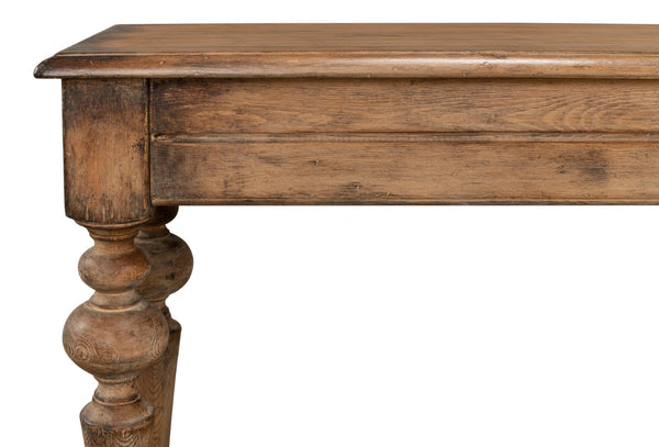 Sarreid Hudson Console Brown - Stylish Pine Finish Console Table For Living Room Storage & Decor Display Brown  53466-2