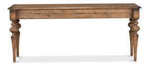Sarreid Hudson Console Brown - Stylish Pine Finish Console Table For Living Room Storage & Decor Display Brown  53466-2