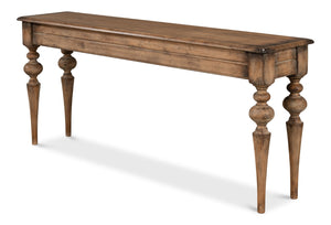 Sarreid Hudson Console Brown - Stylish Pine Finish Console Table For Living Room Storage & Decor Display Brown  53466-2