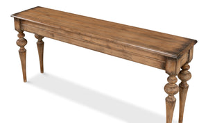 Sarreid Hudson Console Brown - Stylish Pine Finish Console Table For Living Room Storage & Decor Display Brown  53466-2