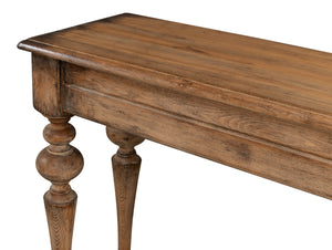 Sarreid Hudson Console Brown - Stylish Pine Finish Console Table For Living Room Storage & Decor Display Brown  53466-2