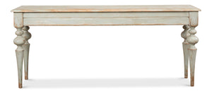 Sarreid Hudson Console Sage - Stylish Pine Storage Solution With Elegant Sage Finish For Your Home Decor Green  53466-4