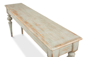 Sarreid Hudson Console Sage - Stylish Pine Storage Solution With Elegant Sage Finish For Your Home Decor Green  53466-4
