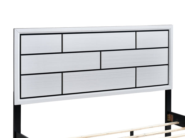 English Elm Glasgow King Bed In Crisp White – Contemporary Panel Design For Spacious Bedrooms & Lasting Comfort B078S00636