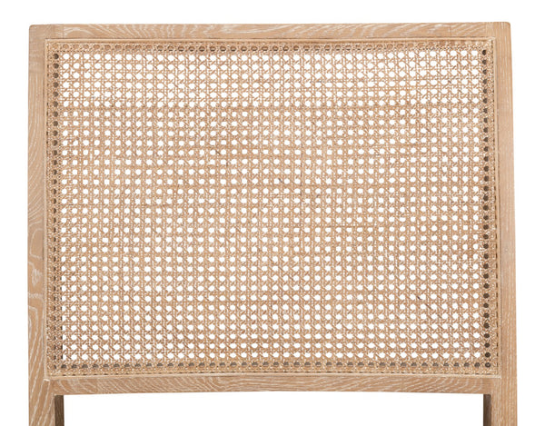 Sarreid Mia Chair - Cream Cotton-linen Blend With Oak & White Wash Finish For Elegant Home Decor Style Beige  53476