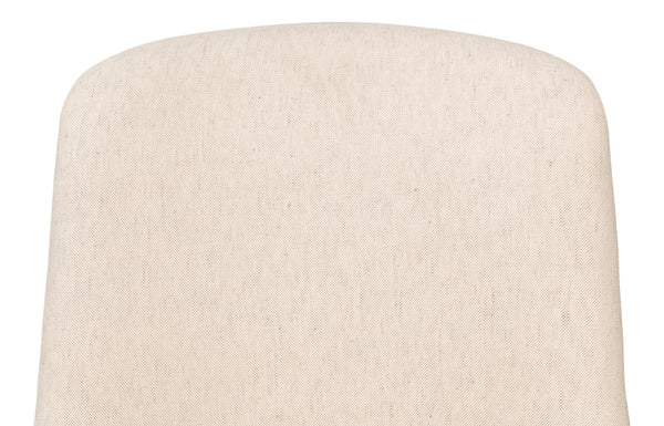 Sarreid Claire Dining Chair - Elegant Cream Fabric With Maple & Black Finish For Modern Dining Spaces Beige  53477