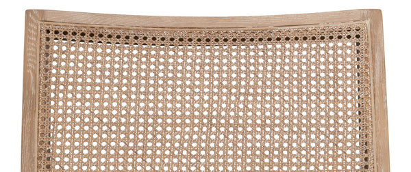 Sarreid Abella Chair - Elegant Cream Upholstered Design With Oak & White Wash Finish For Chic Interiors Beige  53478